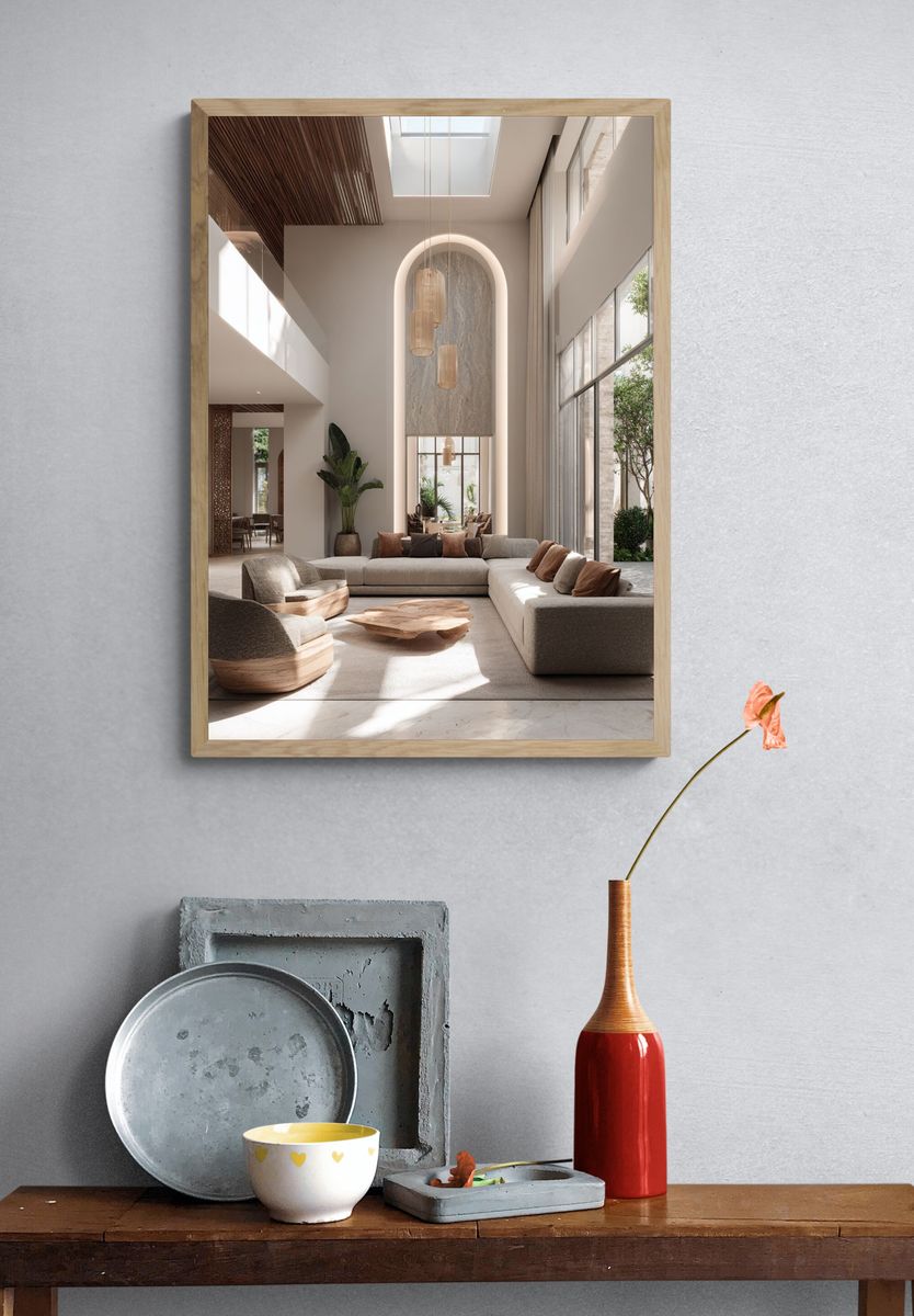 Modern Luxury Living Room Photography Poster. — room view 3