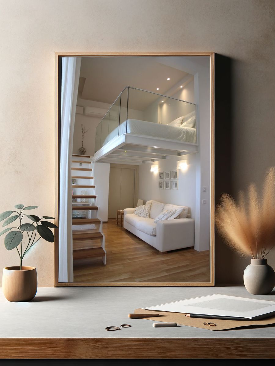Modern Loft Living Room — Interior Design Print. — room view 2