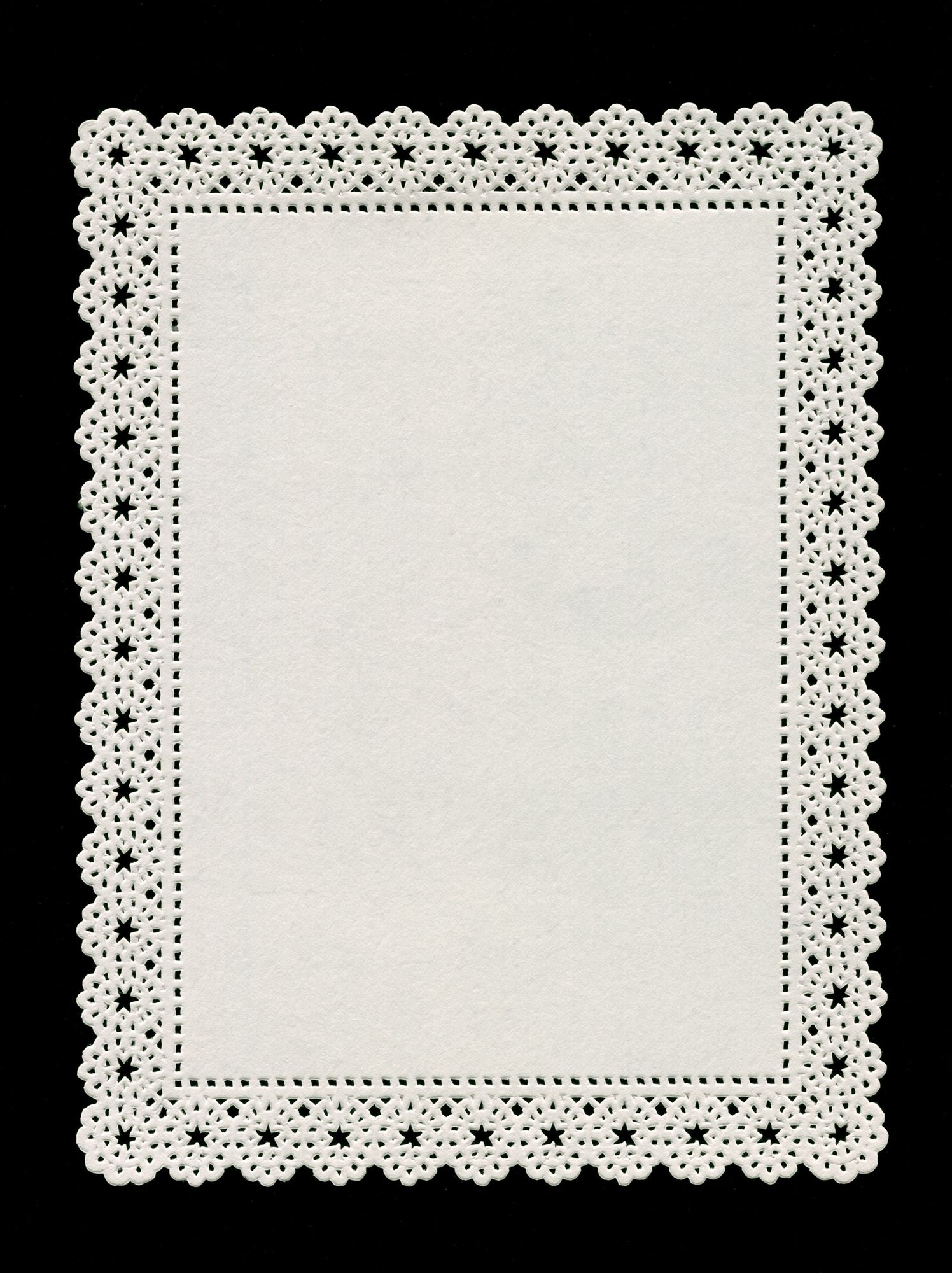 Lace Doily Border Minimalist Print. poster detail