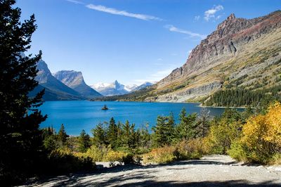 Mountain Lake Landscape Poster. poster
