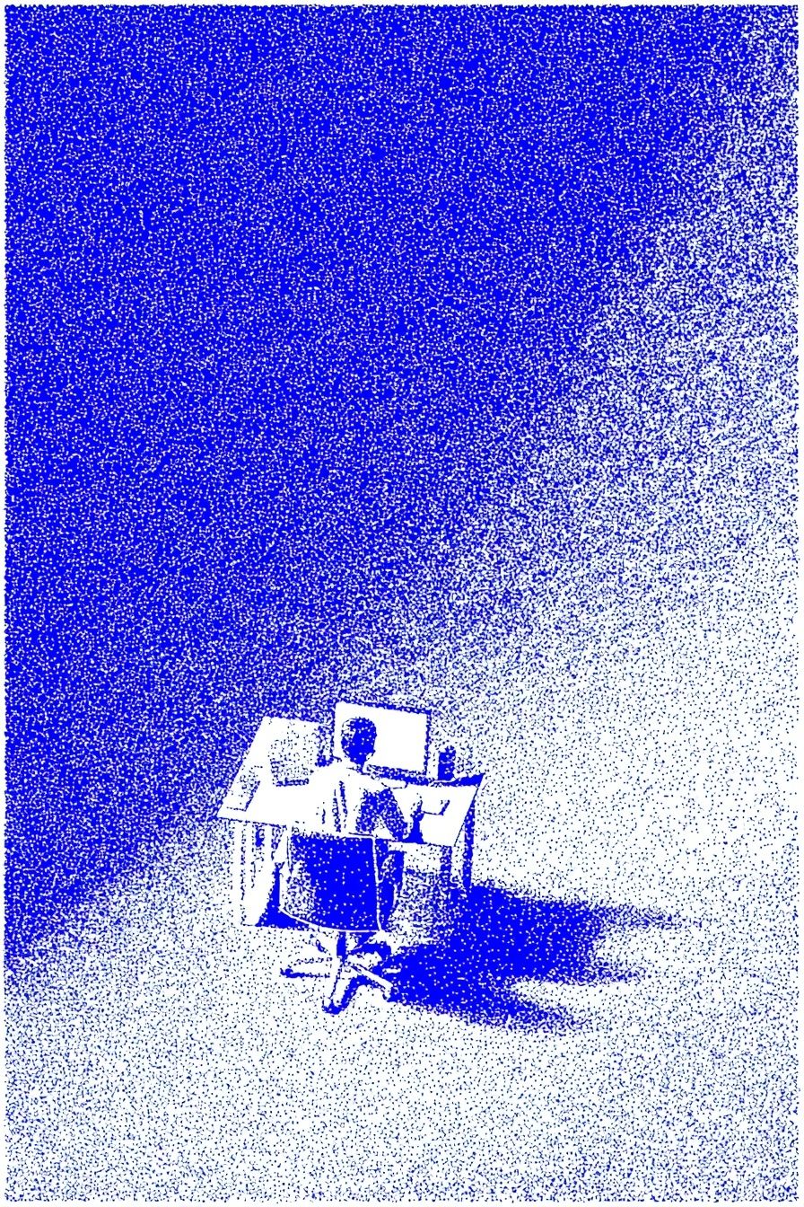 Working Late — Minimalist Print. poster — minimalist art