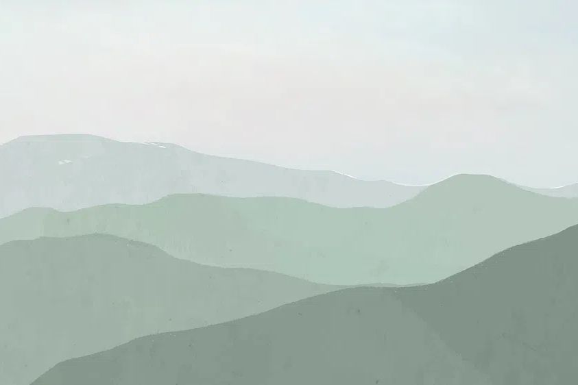Mountain Landscape — Minimalist Print. poster detail