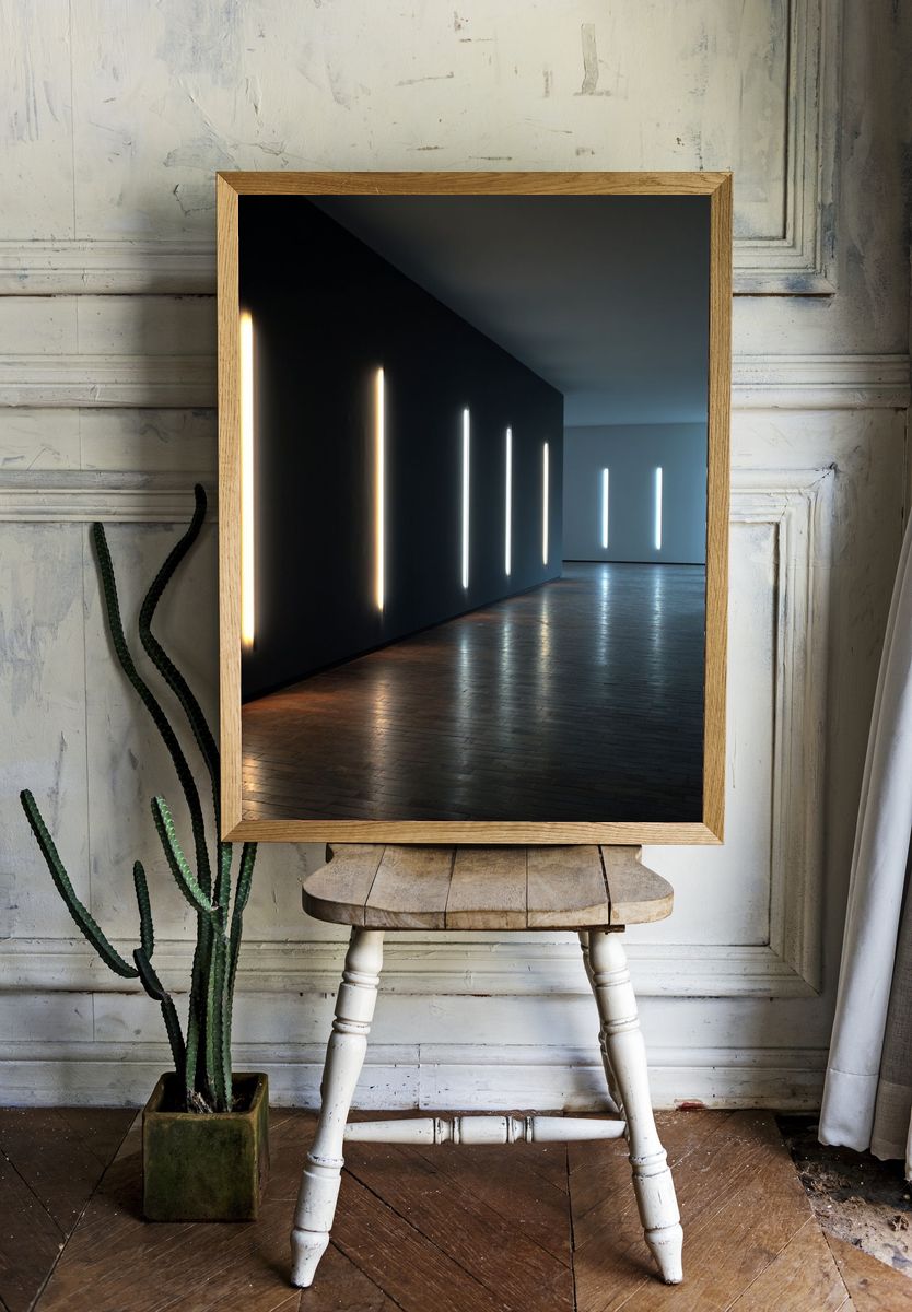 Modern Minimalist Lighting Poster room preview