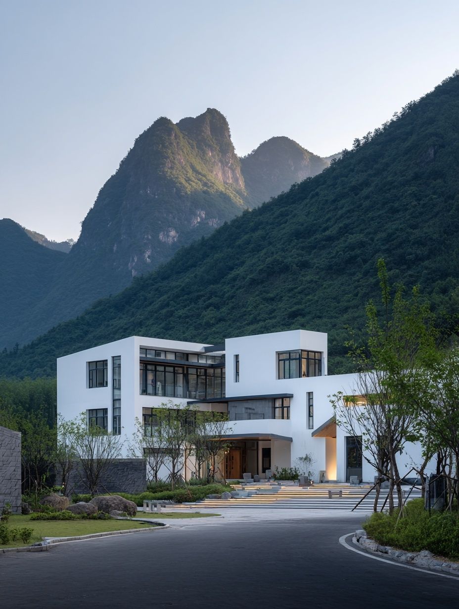 Modern Mountain House — Architecture Print. poster detail