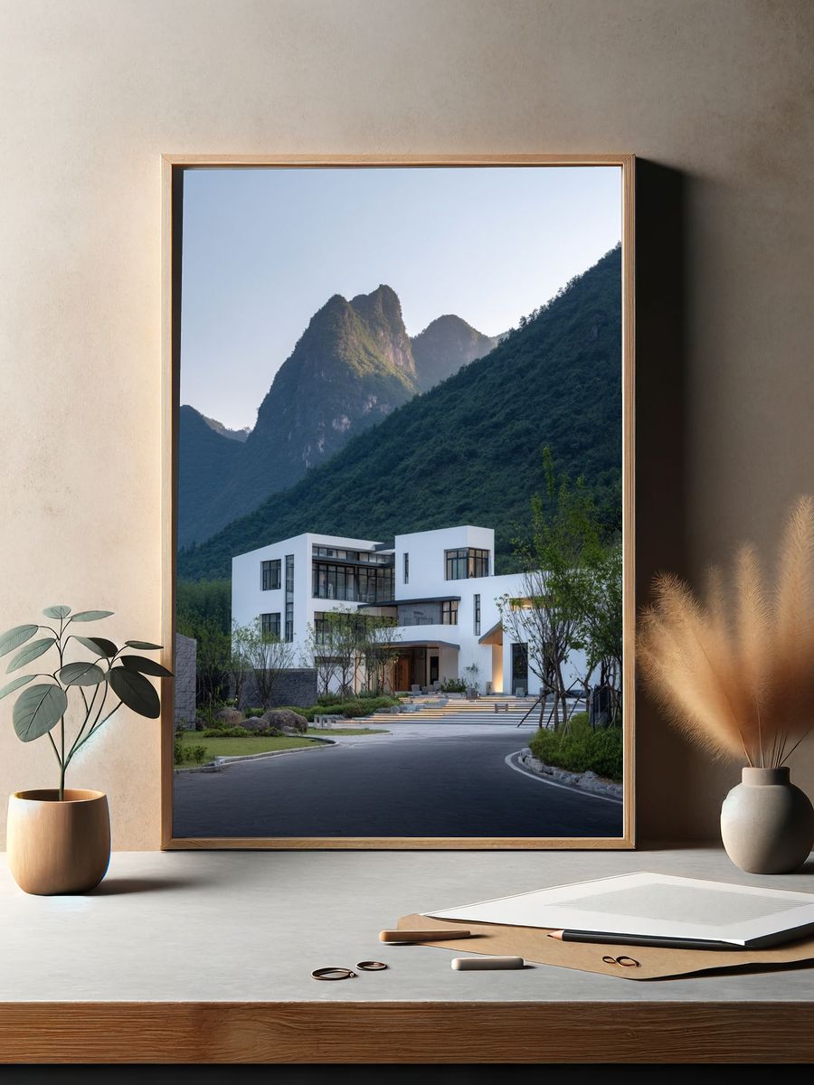 Modern Mountain House — Architecture Print. — room view 2