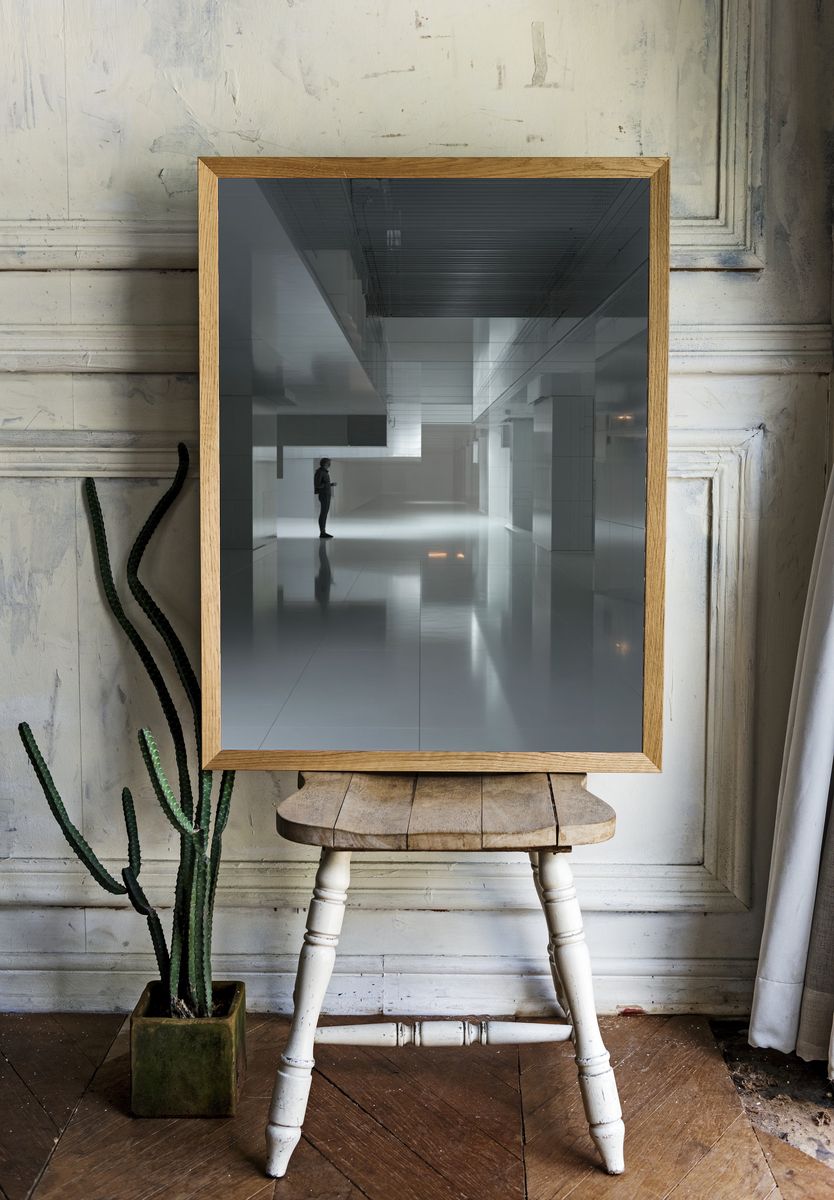 Modern Minimalist Architecture Poster. — room view 1