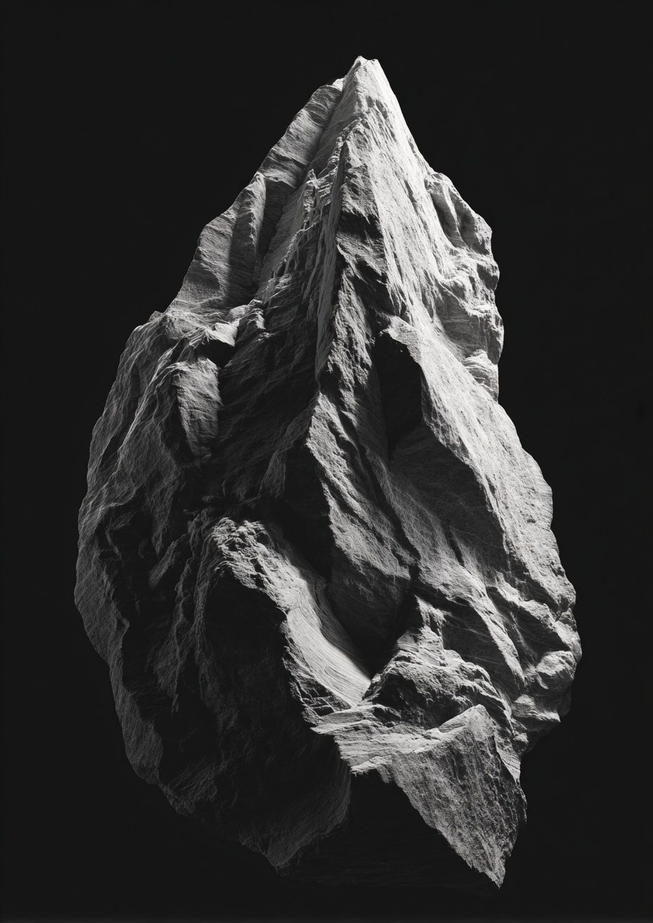 Monochrome Mountain Peak Poster. poster detail