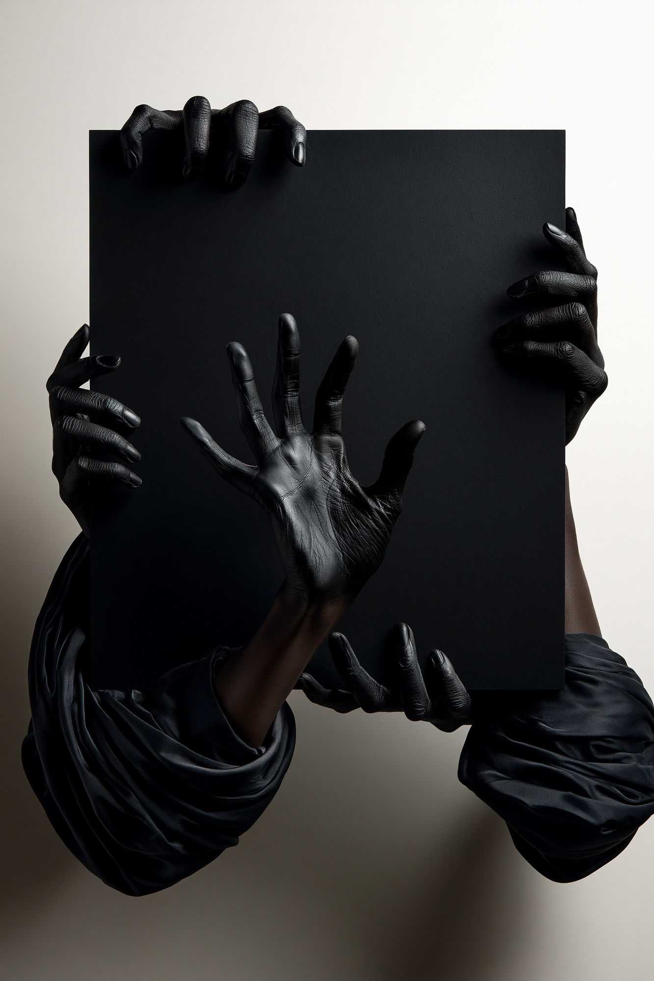 Black Hands Minimalist Print. poster detail