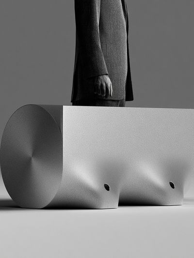 Monochrome Geometric Figure Poster.