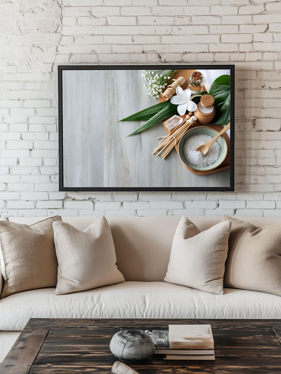 Spa Still Life — Mindfulness Print. — room view 1