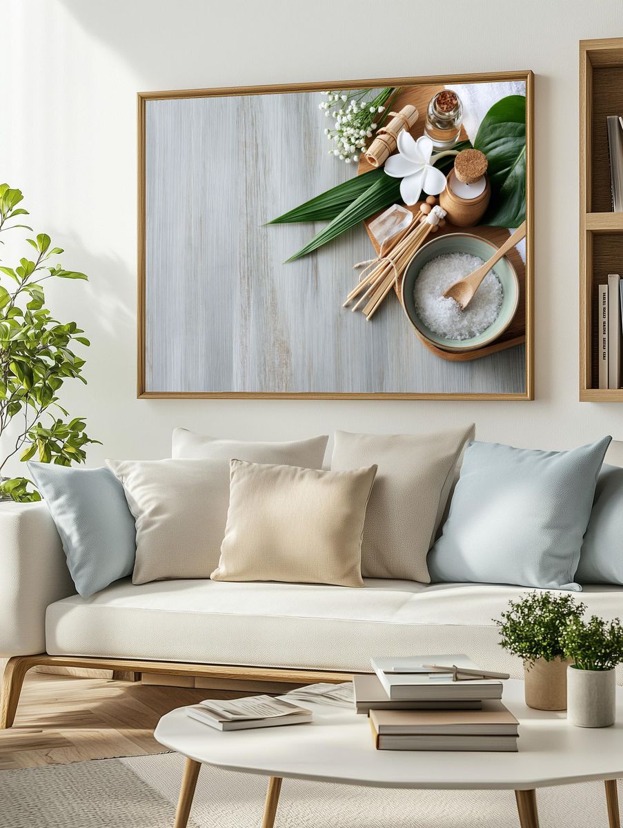 Spa Still Life — Mindfulness Print. — room view 2