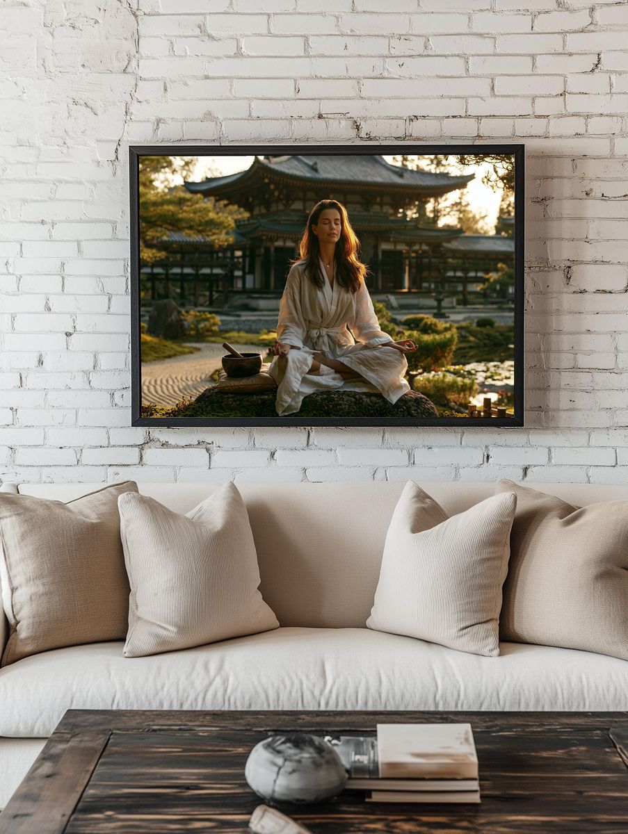 Zen Garden Meditation Photography Poster. room preview