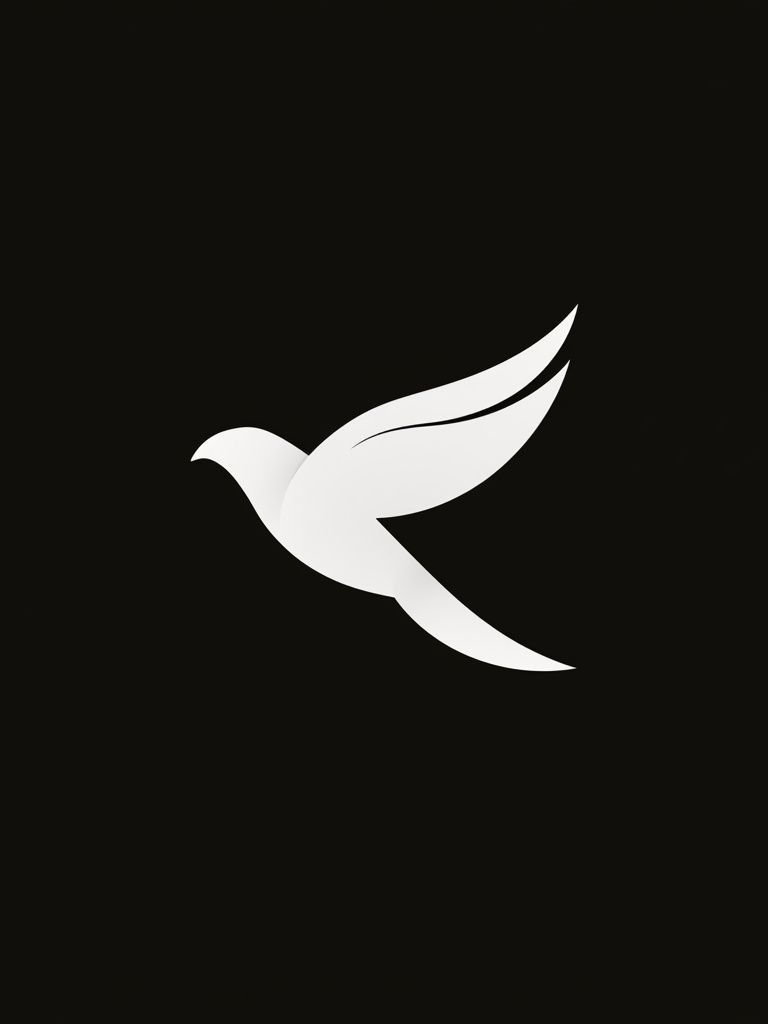 Minimal White Dove Poster. poster — minimalist art