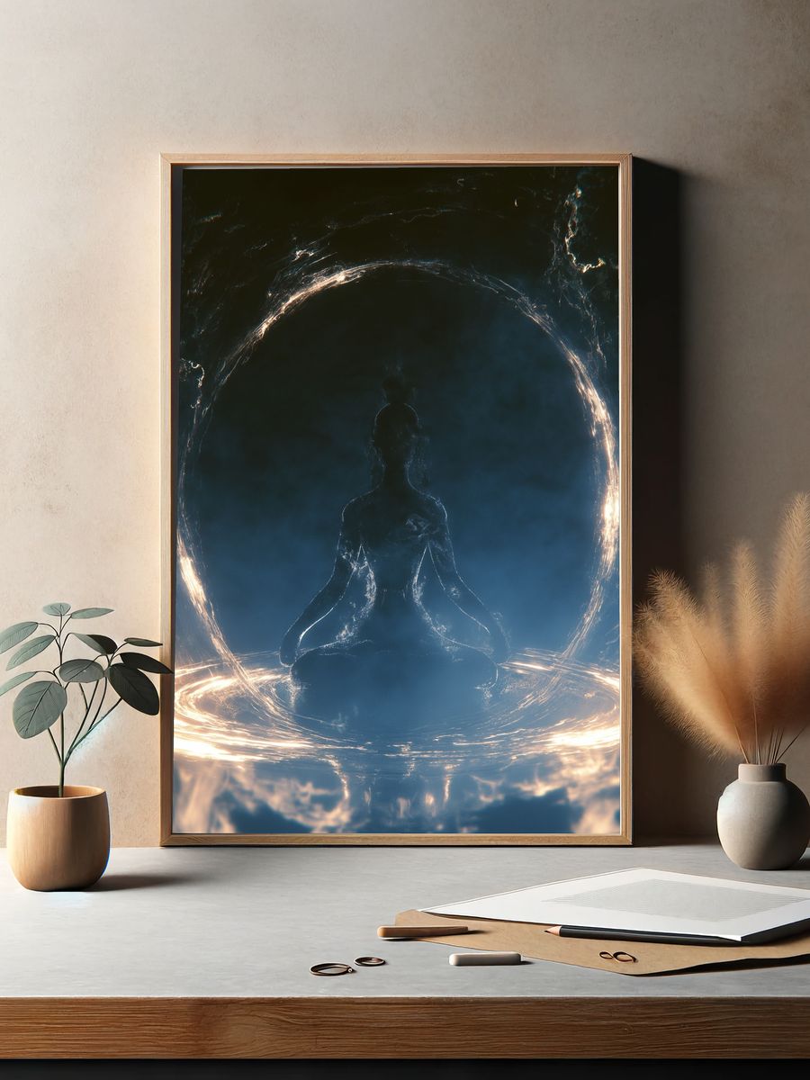 Meditative Light Portal Print. — room view 2