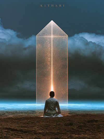 Mystic Portal Meditation Print. poster