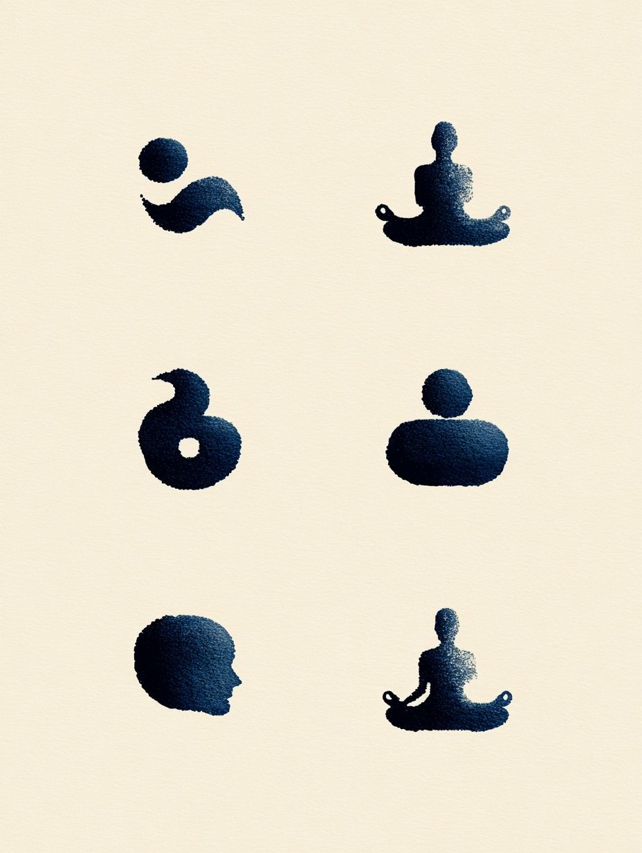 Zen Meditation Silhouette Poster. poster detail