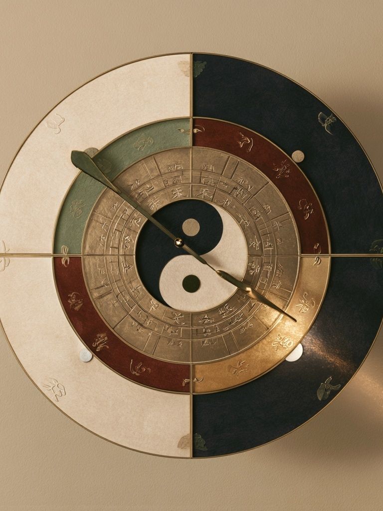 Yin Yang Compass Poster. poster detail