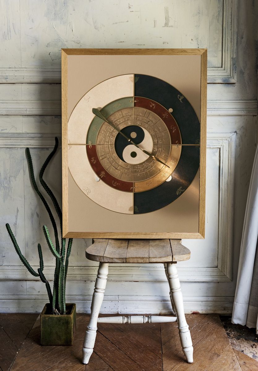 Yin Yang Compass Poster. — room view 1