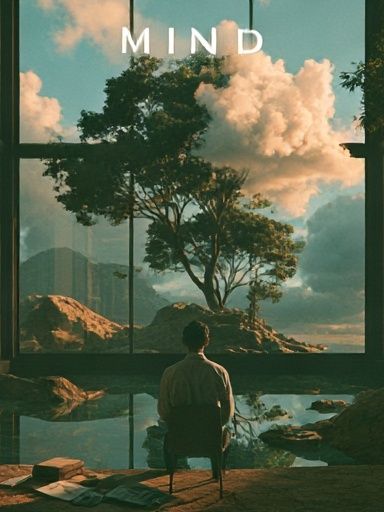 Mindful Landscape Meditation Poster. poster detail