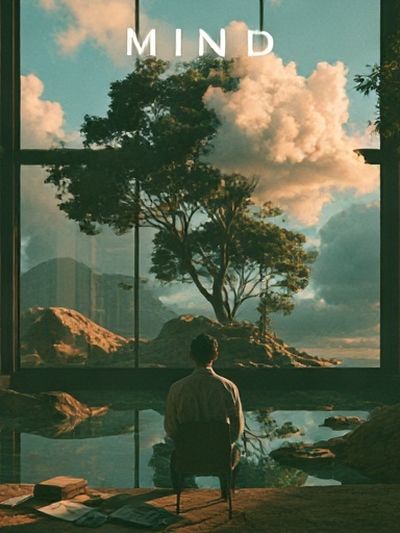 Mindful Landscape Meditation Poster.