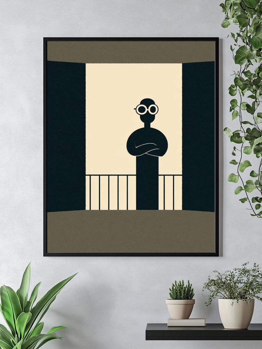 Minimalist Figure Poster. — room view 4
