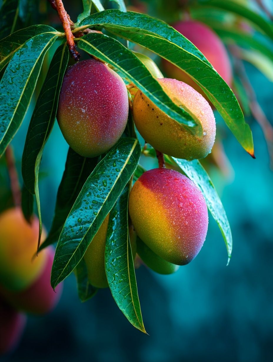 Mangoes on Tree — Botanical Print. poster detail