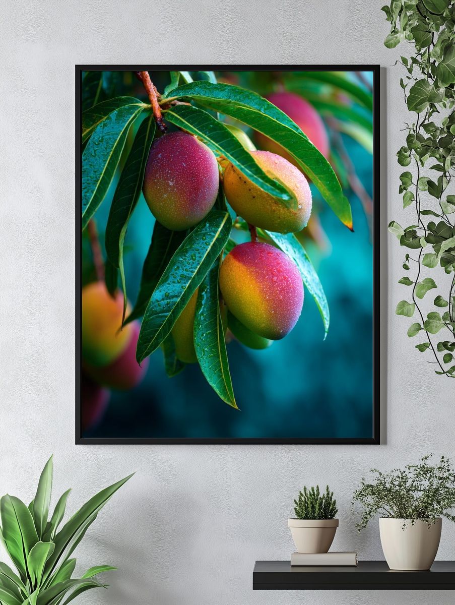 Mangoes on Tree — Botanical Print. — room view 4