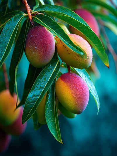Mangoes on Tree — Botanical Print. poster print