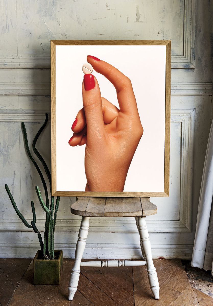 Minimal Hand Gesture Print room preview