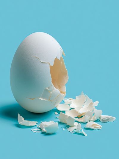 Broken Egg Minimalist Poster. poster