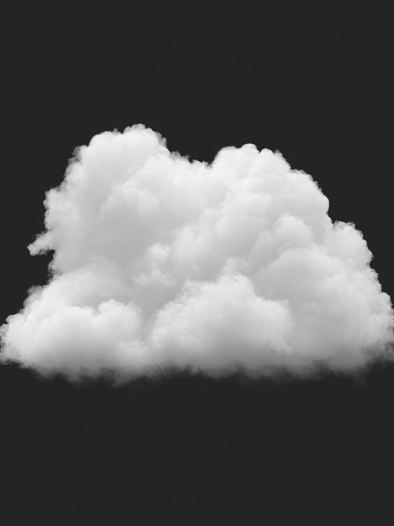 Floating Cloud Minimalist Print. poster detail