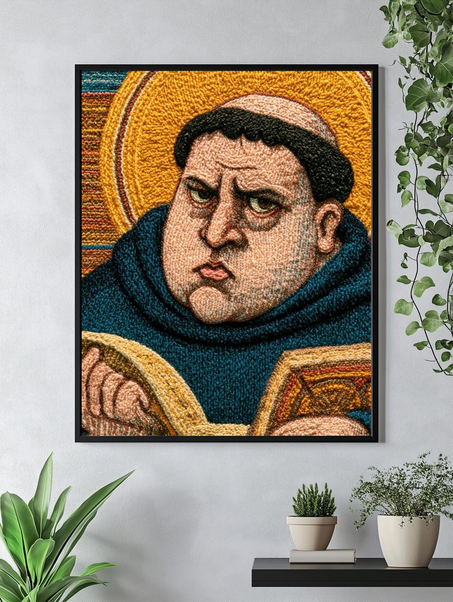 Monk Portrait — Fine-Art Print. — room view 4
