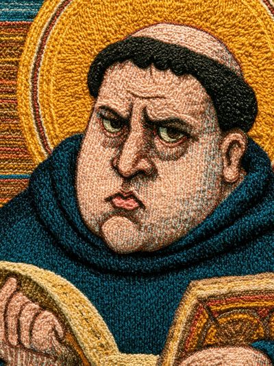 Monk Portrait — Fine-Art Print. poster
