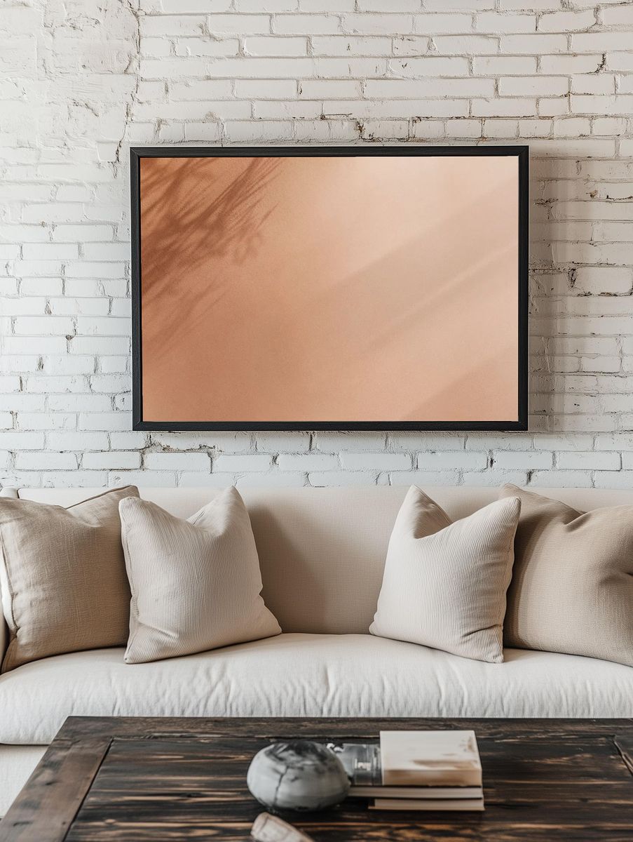 Soft Earth Tones — Minimalist Print room preview