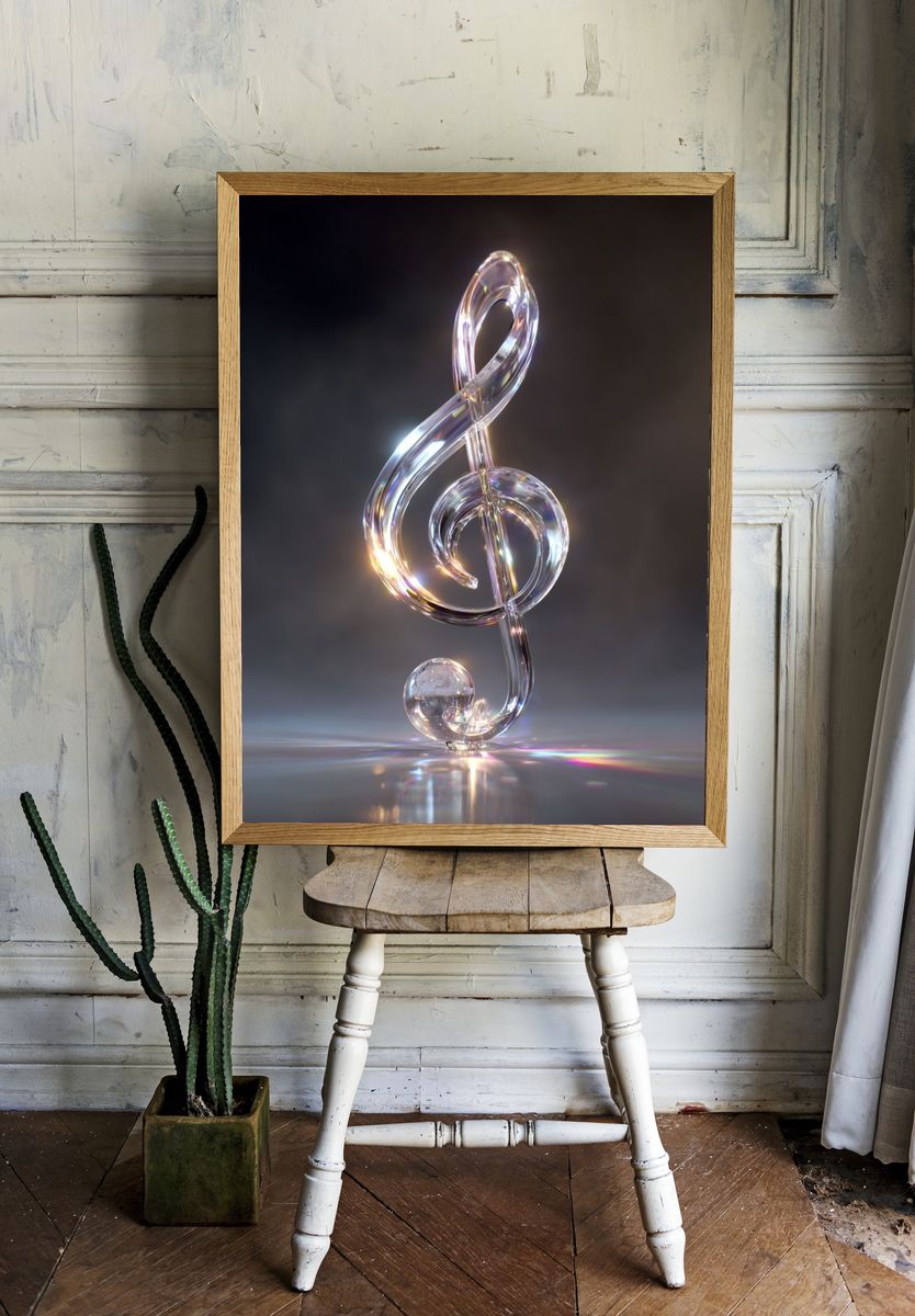 Musical Note — Art Print. room preview