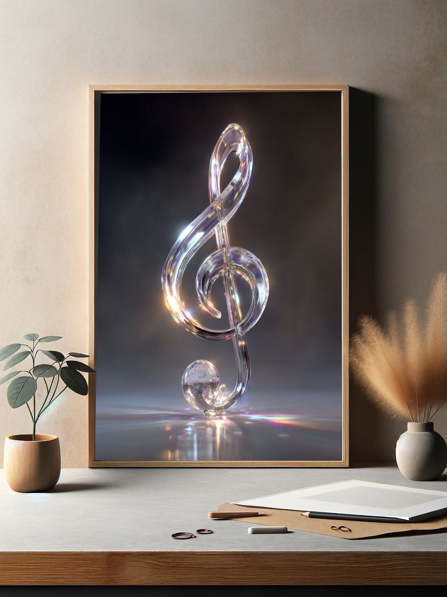 Musical Note — Art Print. — room view 2