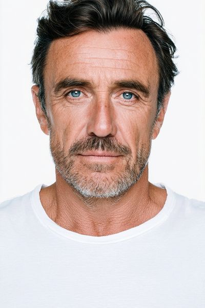 Minimalist Male Portrait Print. poster