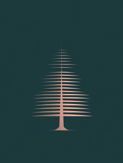Minimal Pine Tree Poster.