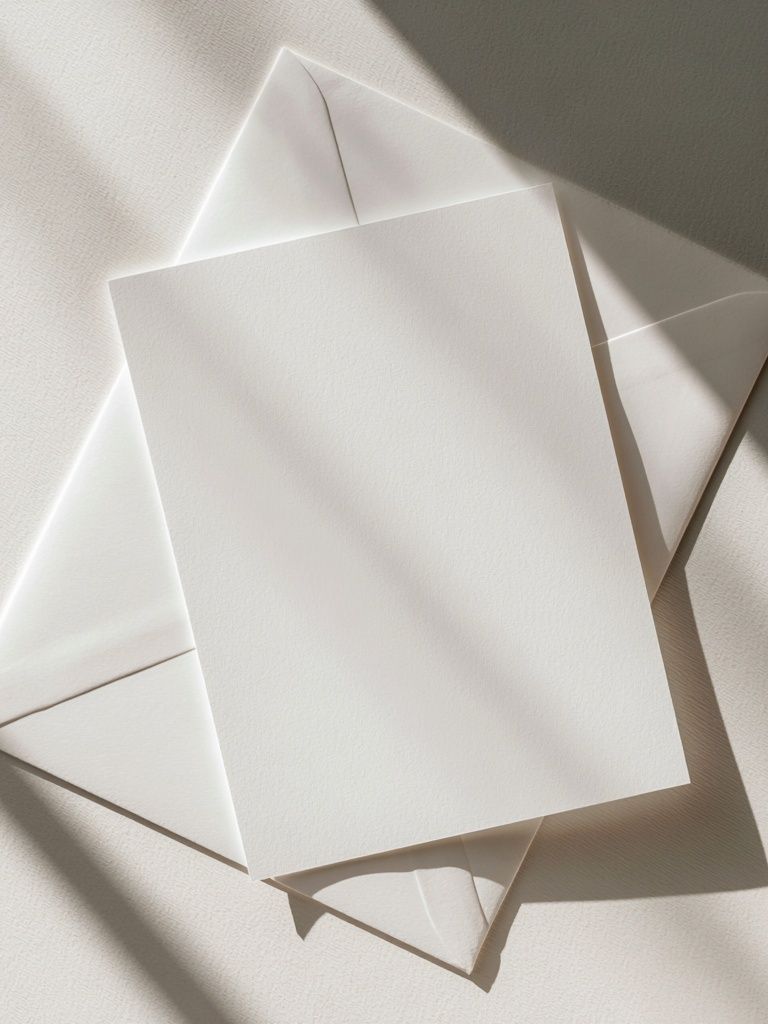 Minimal White Paper Fold Poster. poster detail