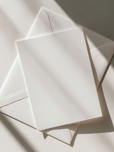 Minimal White Paper Fold Poster. poster