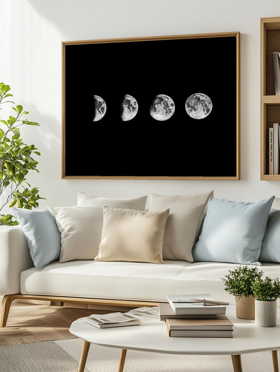 Lunar phase illustration. — room view 2
