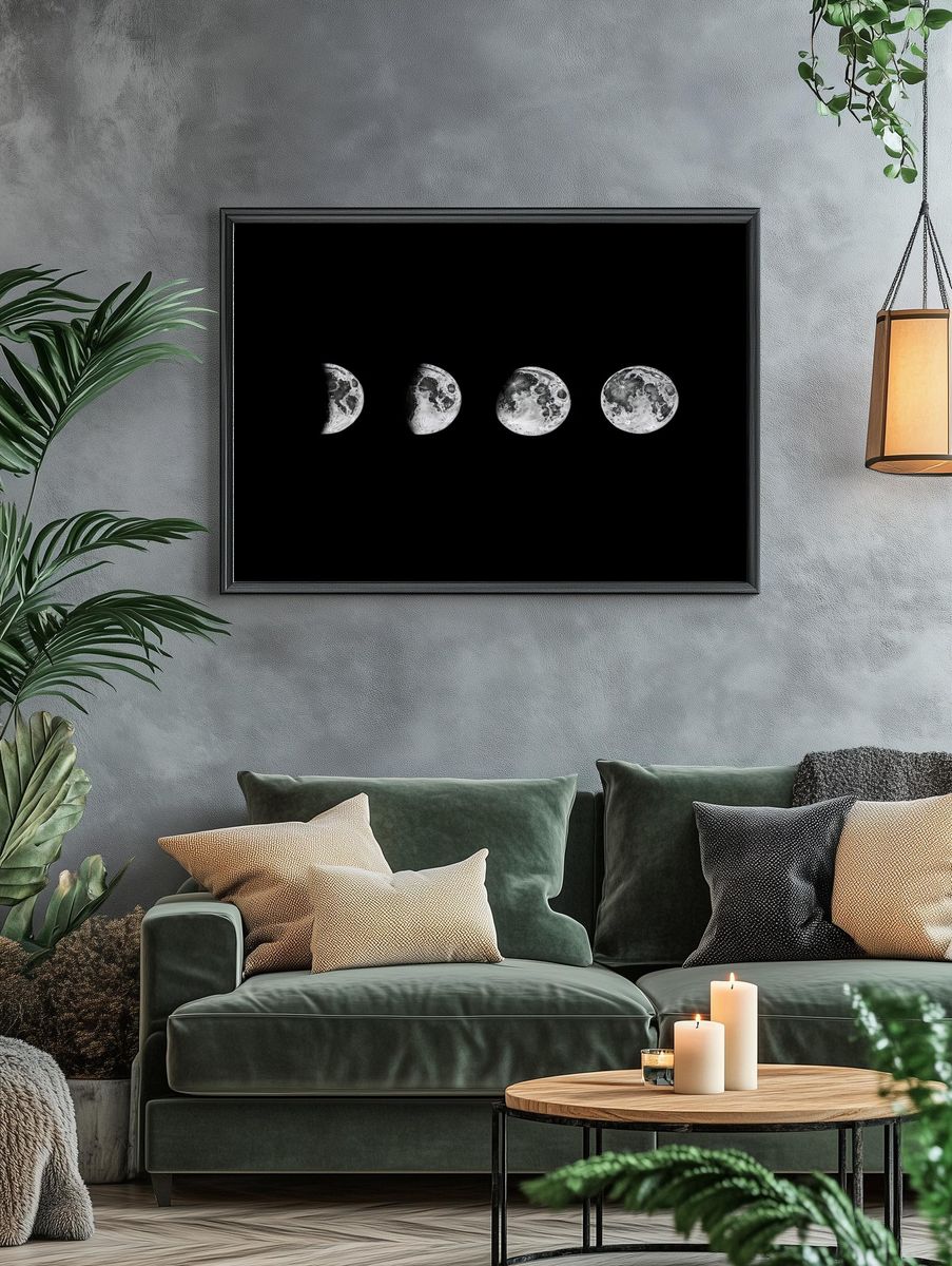 Lunar phase illustration. — room view 4
