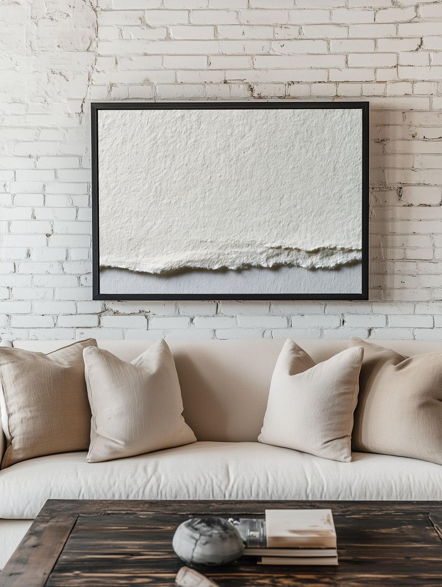 Textured Handmade Paper Poster. room preview