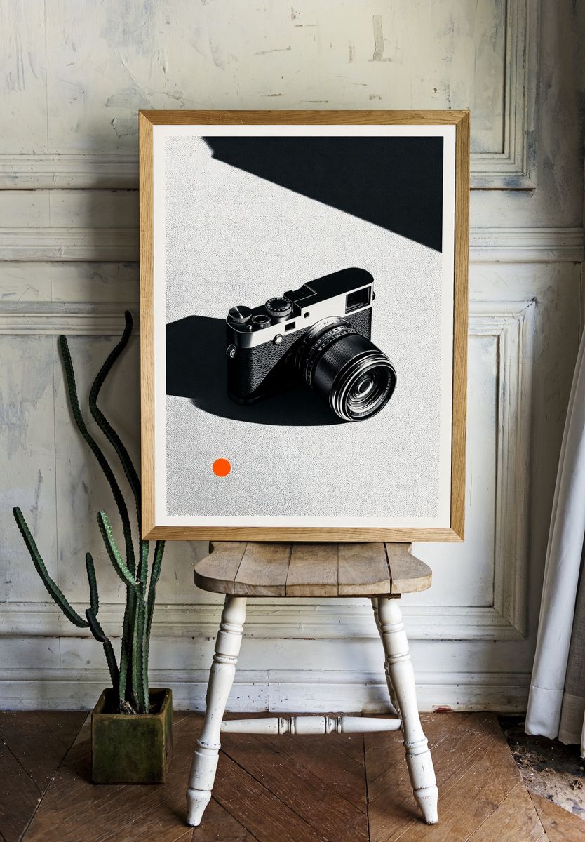 Minimal Camera Still Life Poster room preview