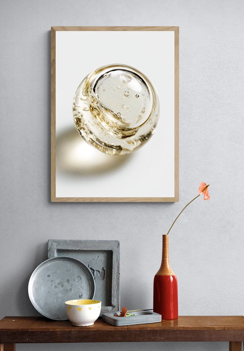 Glass Orb Minimalist Print. — room view 3