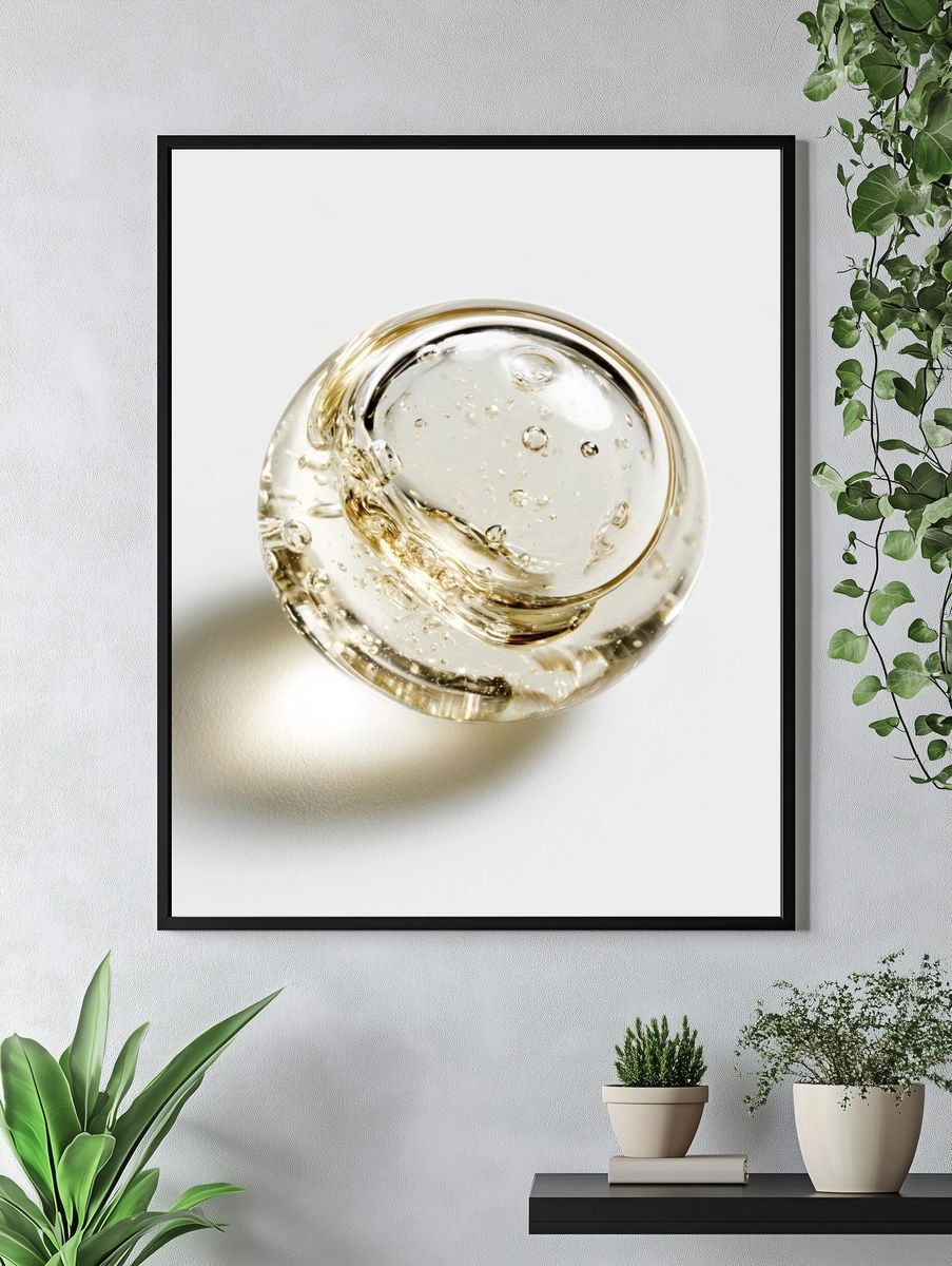Glass Orb Minimalist Print. — room view 4