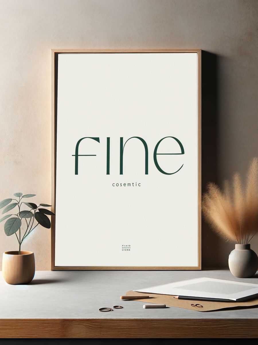 Fine Cosmetic — Minimalist Print. — room view 2