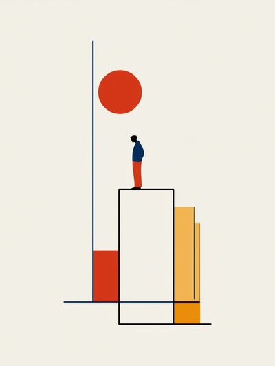 Geometric Figure Minimalist Poster.