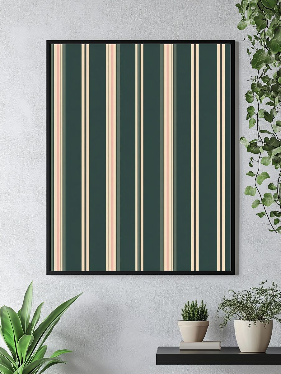 Striped Pattern — Minimalist Print. — room view 4