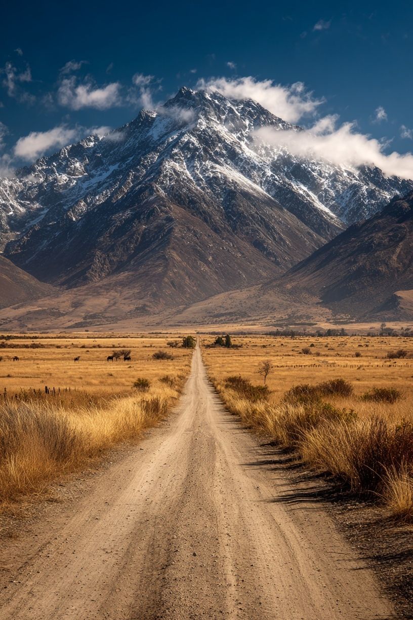 Mountain Road — Nature Photography Poster. poster — nature art